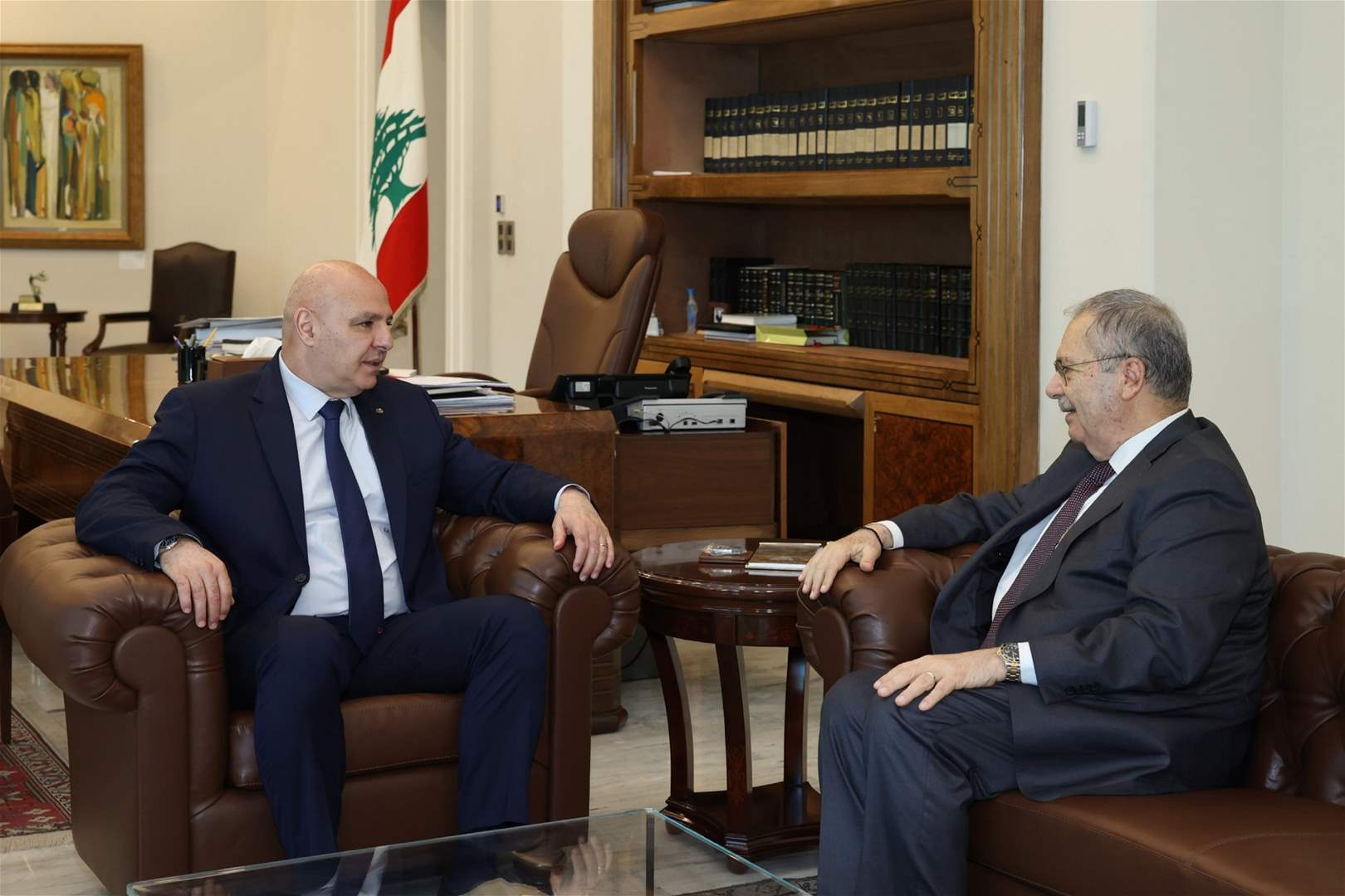 جوزف عون: إطّلع من نائب رئيس الحكومة على مداولات قمة التنمية في إشبيلية