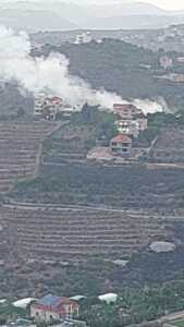 بالصورة- في حومين الفوقا… مسيرة استهدفت منزلًا