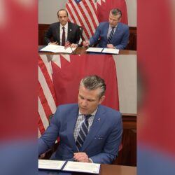 لحظة إعلان هيغسيث أن قطر ستقوم ببناء منشأة للقوات الجوية في أيداهو