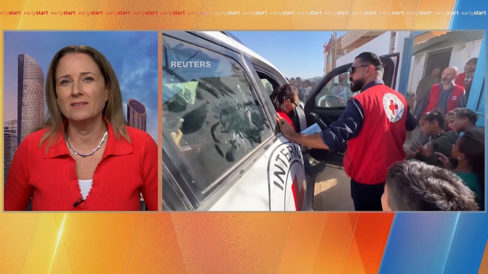 بمعدات ثقيلة وفريق من مصر.. الصليب الأحمر وحماس يبحثان عن جثث رهائن وسط دمار غزة