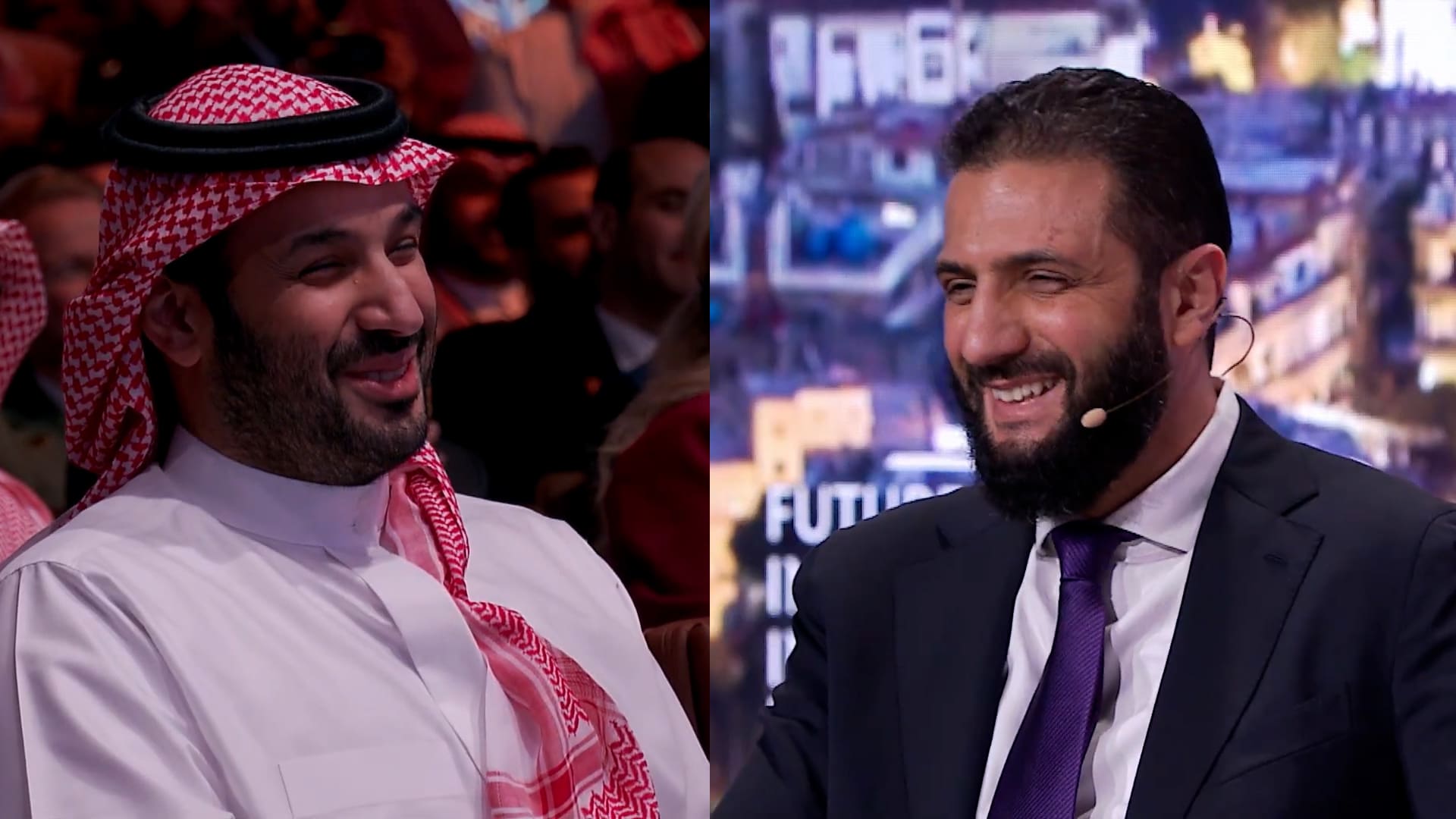 "السعودية هي المفتاح".. فيديو يرصد رد فعل ولي العهد السعودي على جملة قالها الرئيس السوري أحمد الشرع