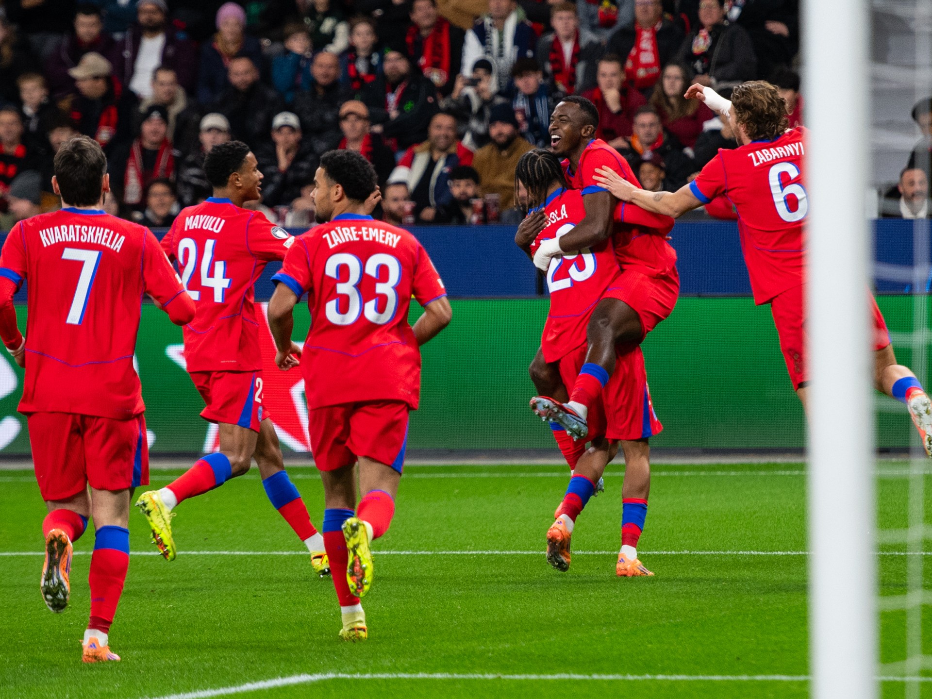 سان جيرمان يكتسح ليفركوزن وأرسنال يصدم أتلتيكو  والسيتي يهزم فياريال