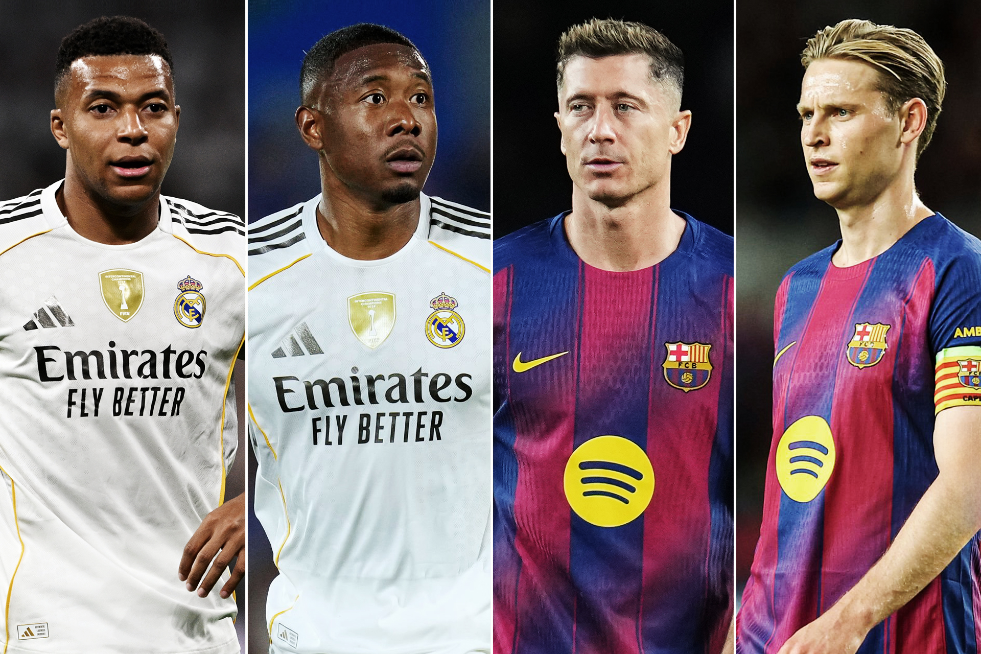 اللاعبون الأعلى أجرا في كلاسيكو ريال مدريد وبرشلونة