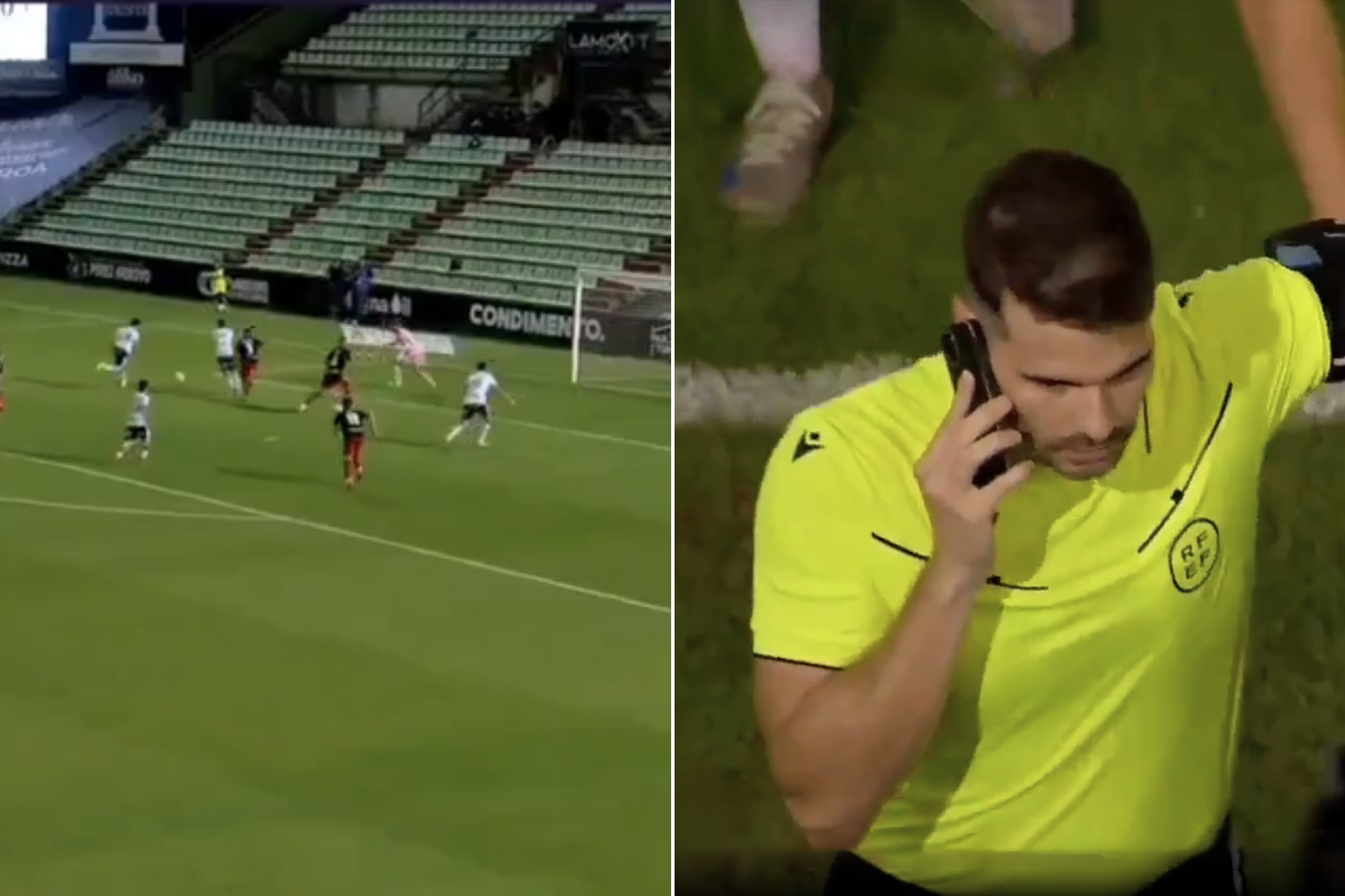 شاهد.. حكم يتواصل مع "الفار" بطريقة غير معتادة