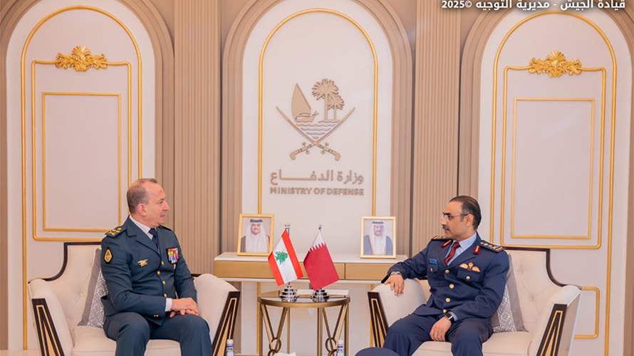 Lebanese army chief visits Qatar to boost military cooperation