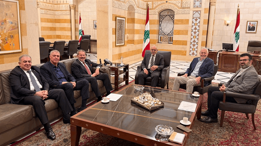 Lebanese PM discusses Palestinian refugee issues and arms in camps with delegation