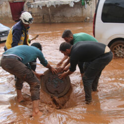 فيضانات تجتاح ريف إدلب شمالي سوريا