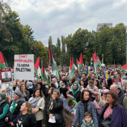 مظاهرة في سراييفو تطالب بدعم الفلسطينيين وقطع العلاقات مع إسرائيل