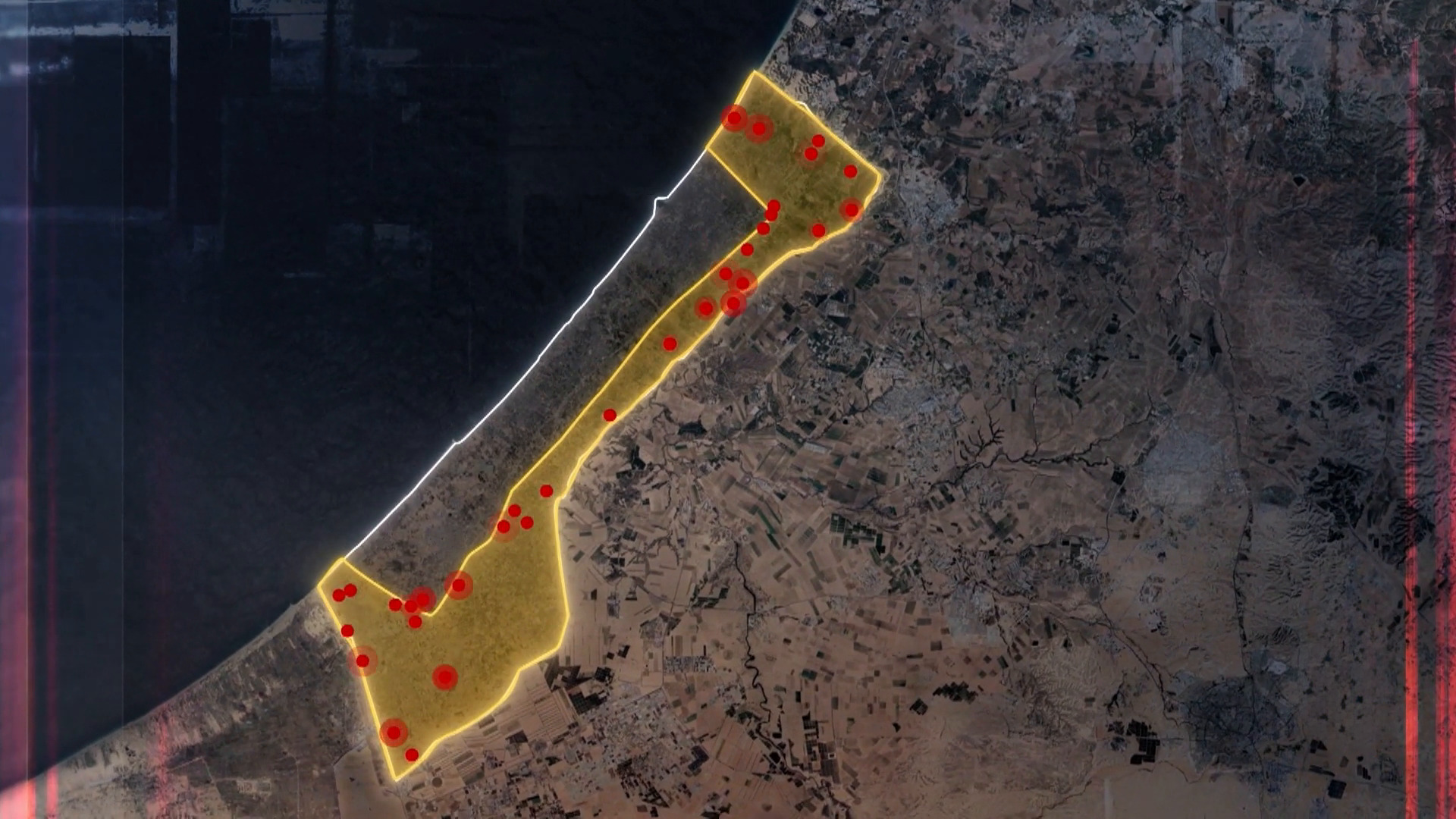 صور أقمار صناعية ترصد تحركات تعزيز نقاط الاحتلال شرق وجنوب غزة