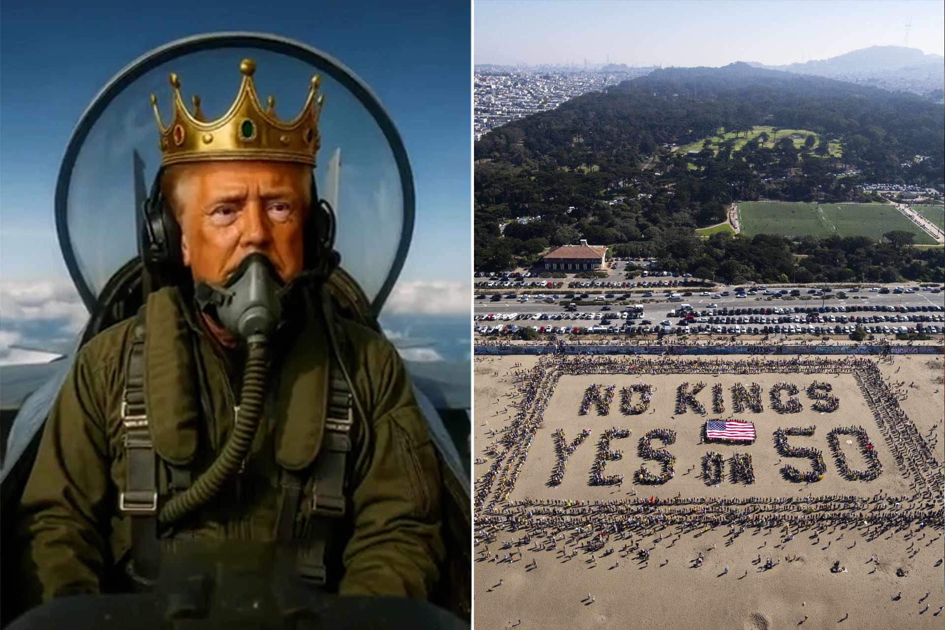 مظاهرات "لا للملوك" تكتسح أميركا وترامب يسخر في فيديو مثير