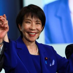 ساناي تاكايتشي أول امرأة ترأس الحزب الحاكم في اليابان