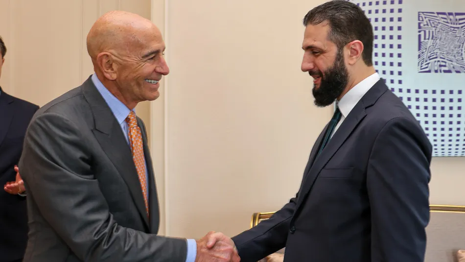 الشرع يلتقي وفداً أميركياً برئاسة برّاك… هذا ما جرى بحثه