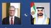 محمد بن زايد يتلقى اتصالا هاتفيا من رئيس الوزراء البريطاني