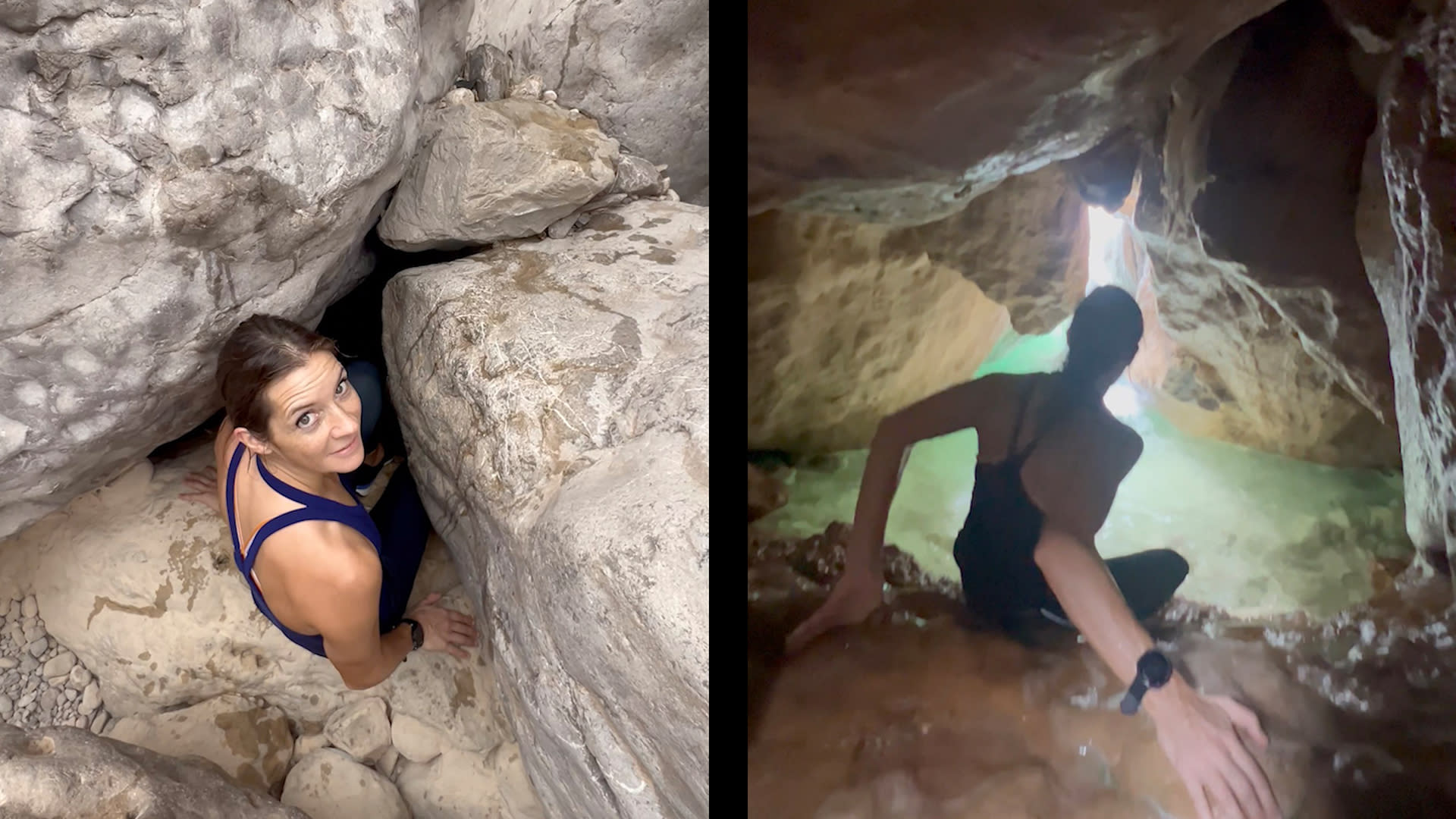 رحالة بريطانية تخوض مغامرة مثيرة بأحد أجمل أودية عُمان