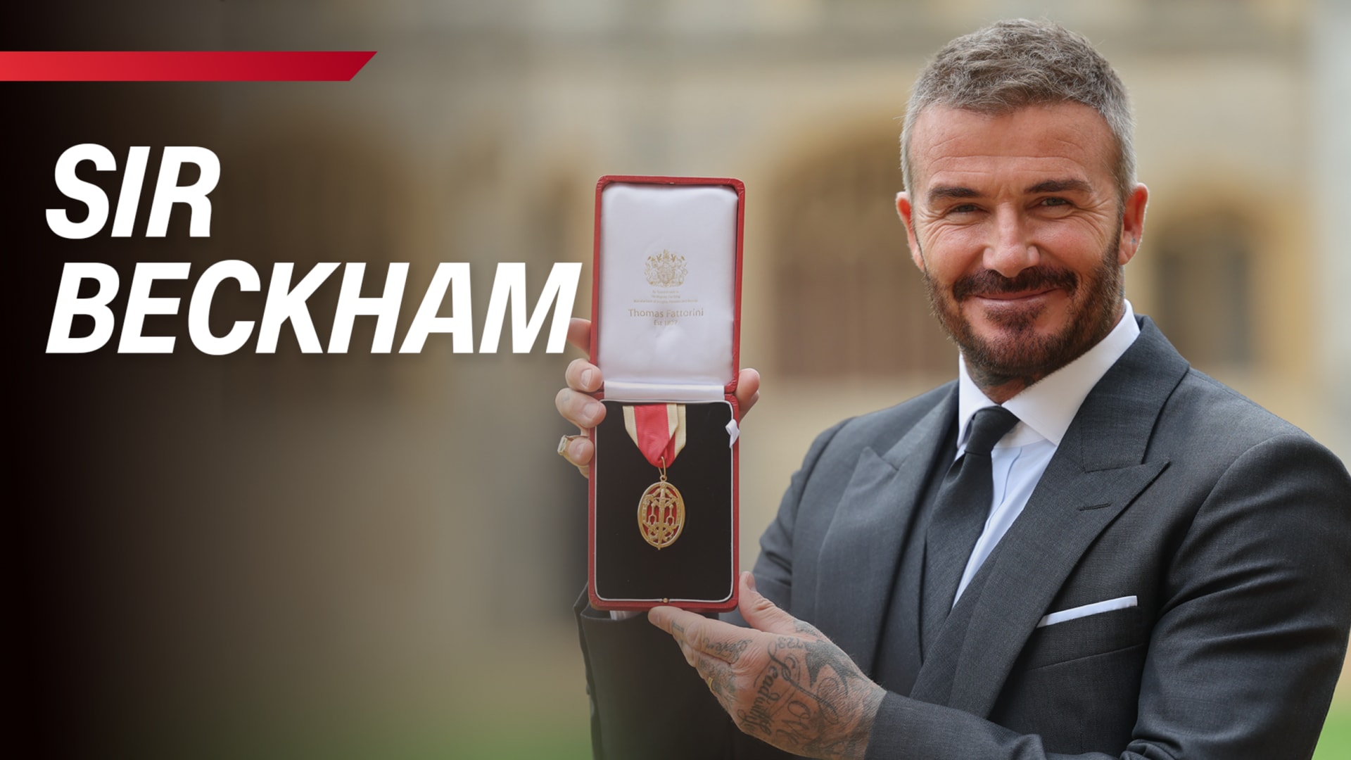 الملك تشارلز يقلد ديفيد بيكهام لقب "فارس".. كيف كان رد فعل نجم كرة القدم؟