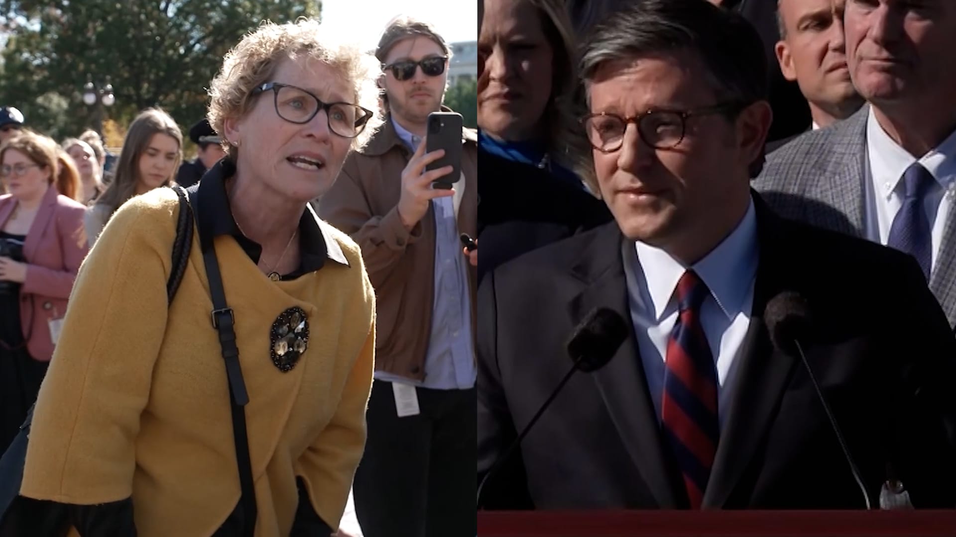 قاطعت مؤتمره وكادوا يبعدونها.. مشرّعة ديمقراطية وجهًا لوجه مع رئيس مجلس النواب بسبب الإغلاق الحكومي