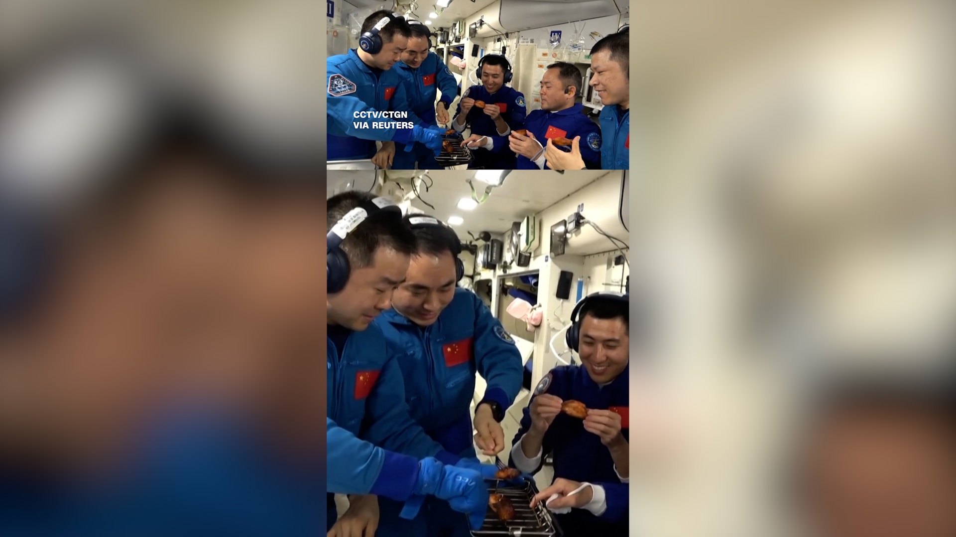 شاهد أول حفل شواء في الفضاء