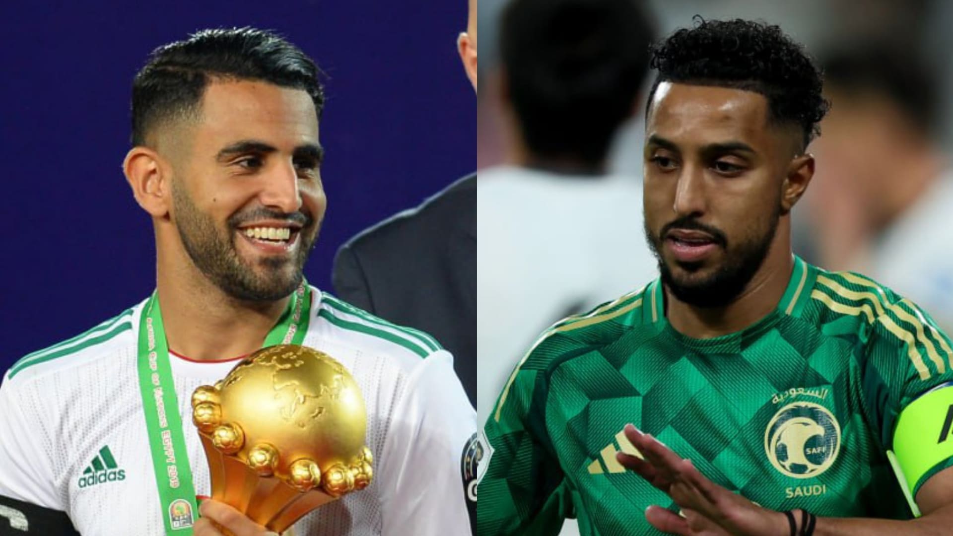 موعد مباراة السعودية والجزائر.. وأرقام خاصة بسالم الدوسري ورياض محرز