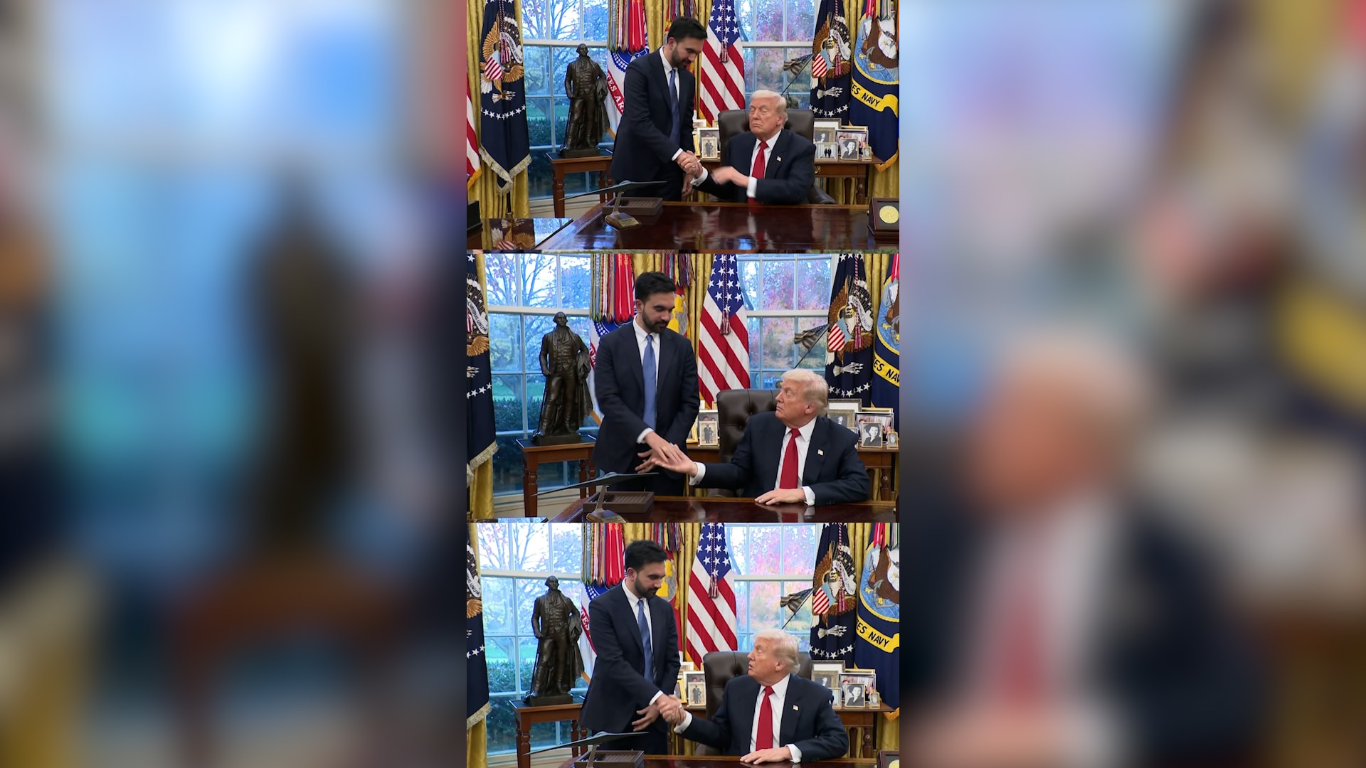 تصافحا عدة مرات.. كيف كان لقاء ترامب مع ممداني في البيت الأبيض مفاجئا؟