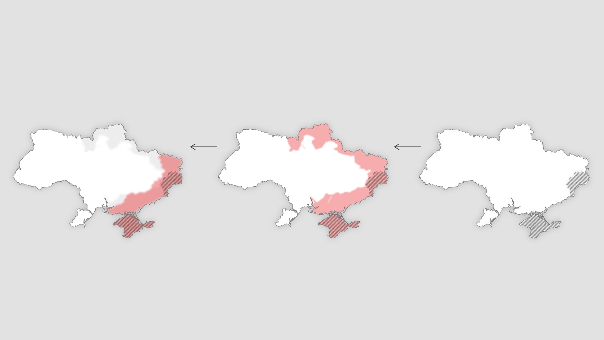 منذ 2014.. خريطة ترصد توسّع السيطرة الروسية في أوكرانيا