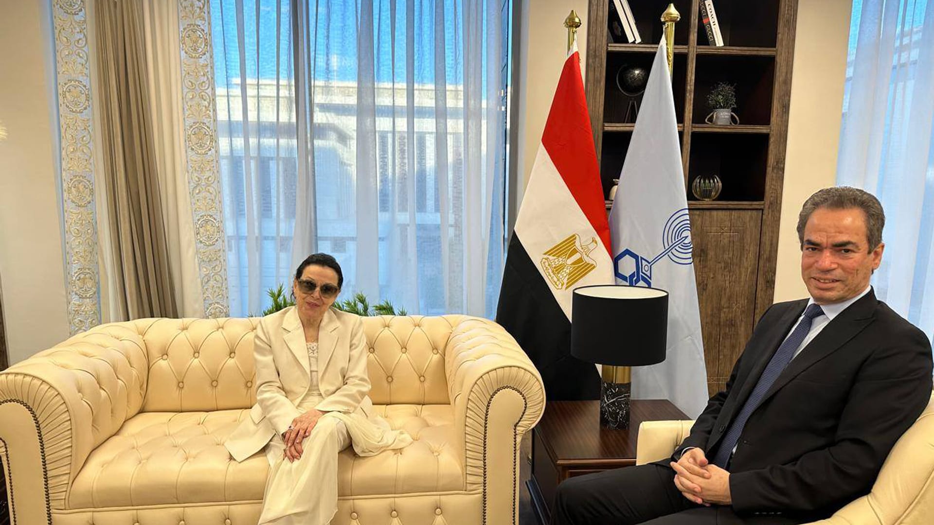 أحدث ظهور للفنّانة المصرية نجاة الصغيرة في العاصمة الجديدة