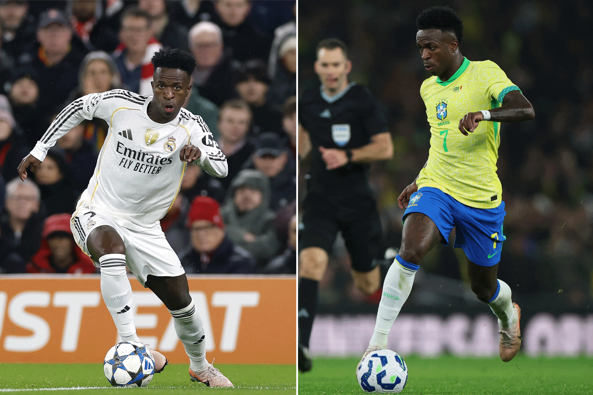 هل فينيسيوس أفضل مع ريال مدريد أم مع البرازيل؟