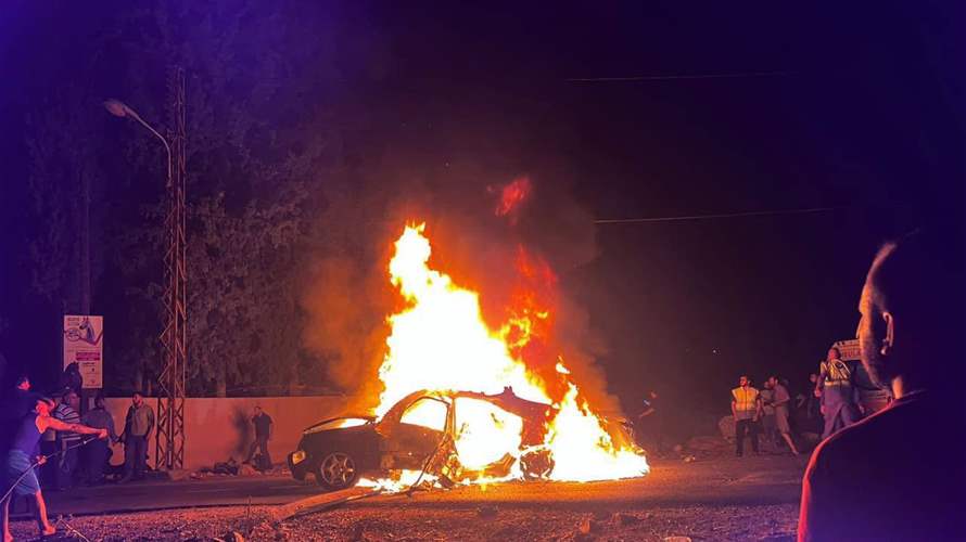 Israeli airstrike targets vehicle in Houmine el-Faouqa