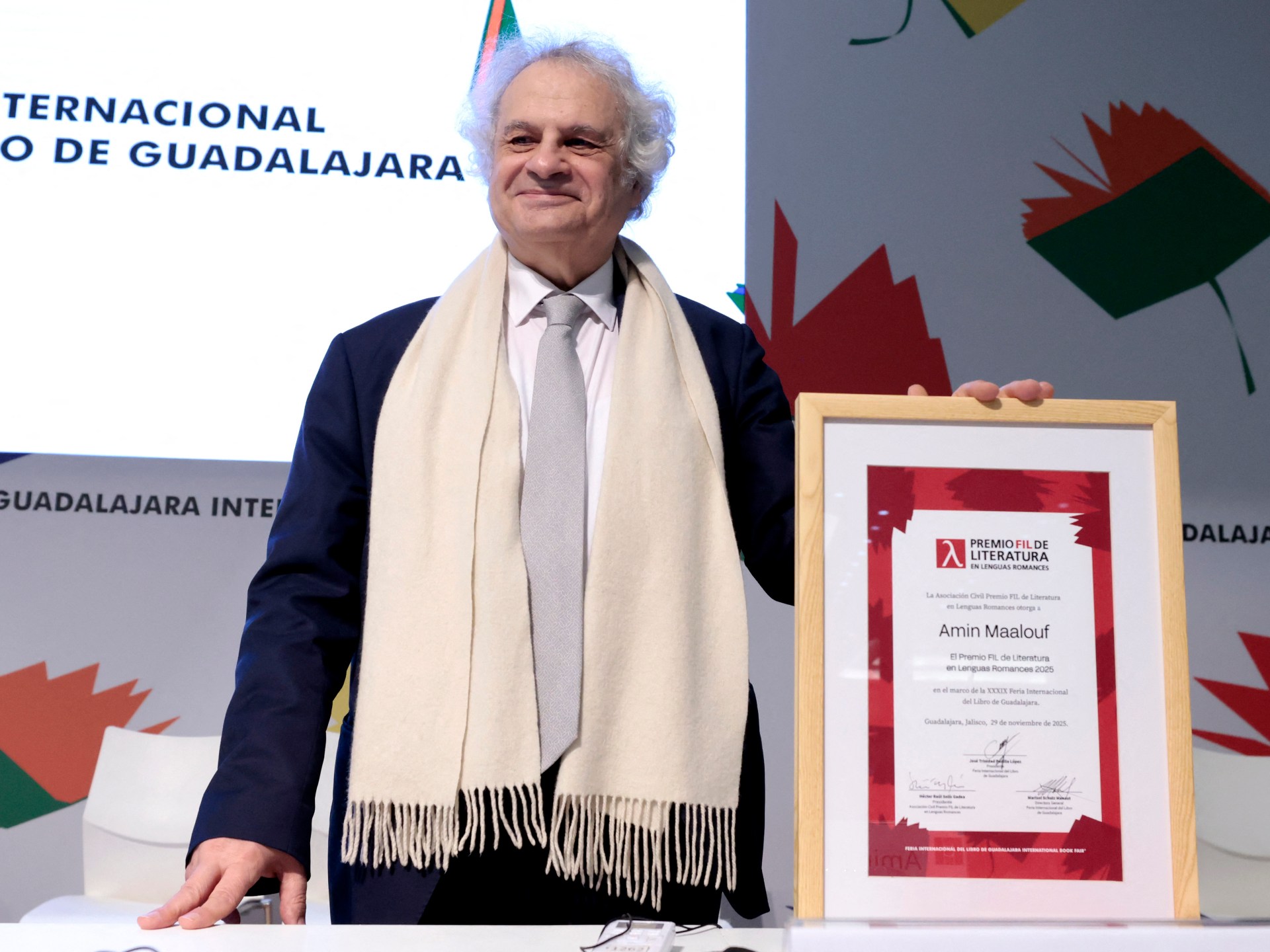 أمين معلوف إثر فوزه بجائزة أدبية في المكسيك: نعيش في أكثر عصور التاريخ إثارة