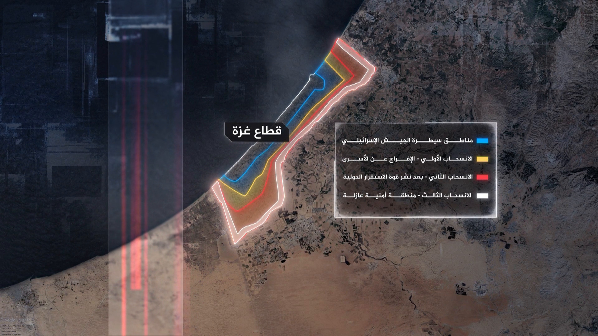 خطان أصفر وأحمر ومنطقة رمادية عازلة في غزة ماذا تعرف عنهم؟
