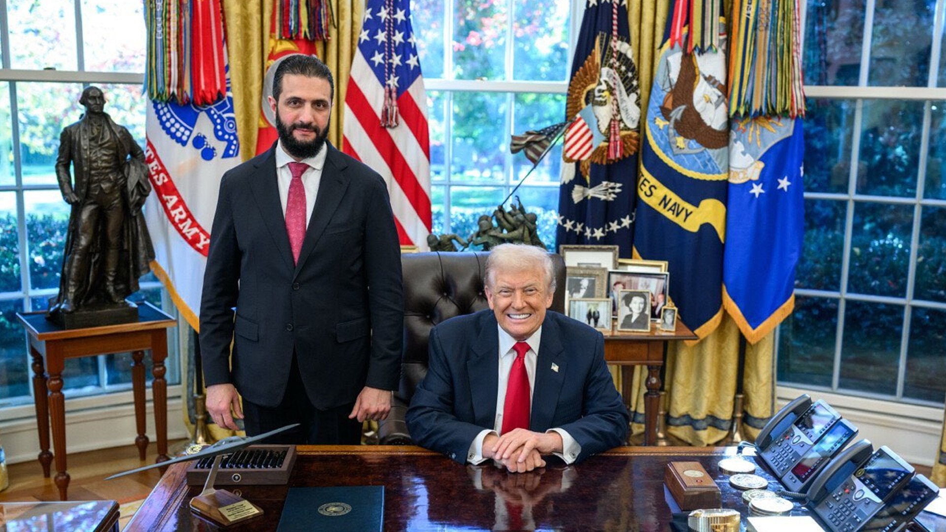أول زيارة لرئيس سوريا للبيت الأبيض