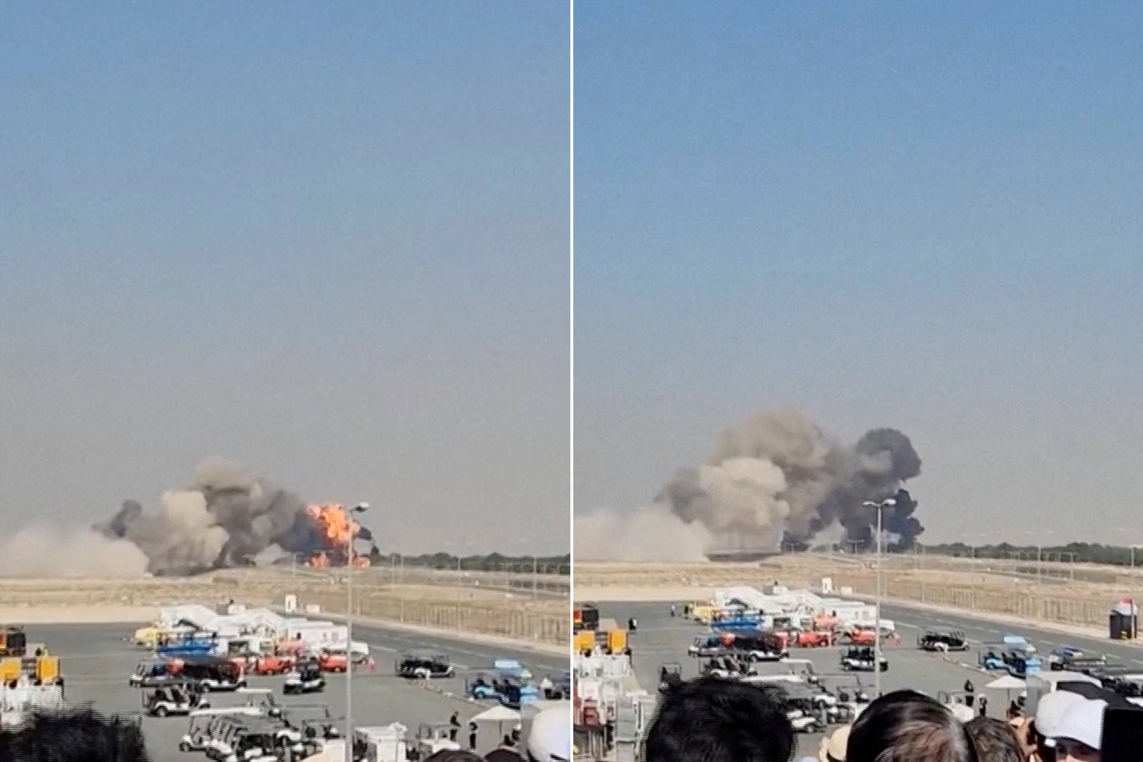 تحطم مقاتلة هندية خلال عرض جوي بدبي ومقتل قائدها 1 rt6ujh 1763740505