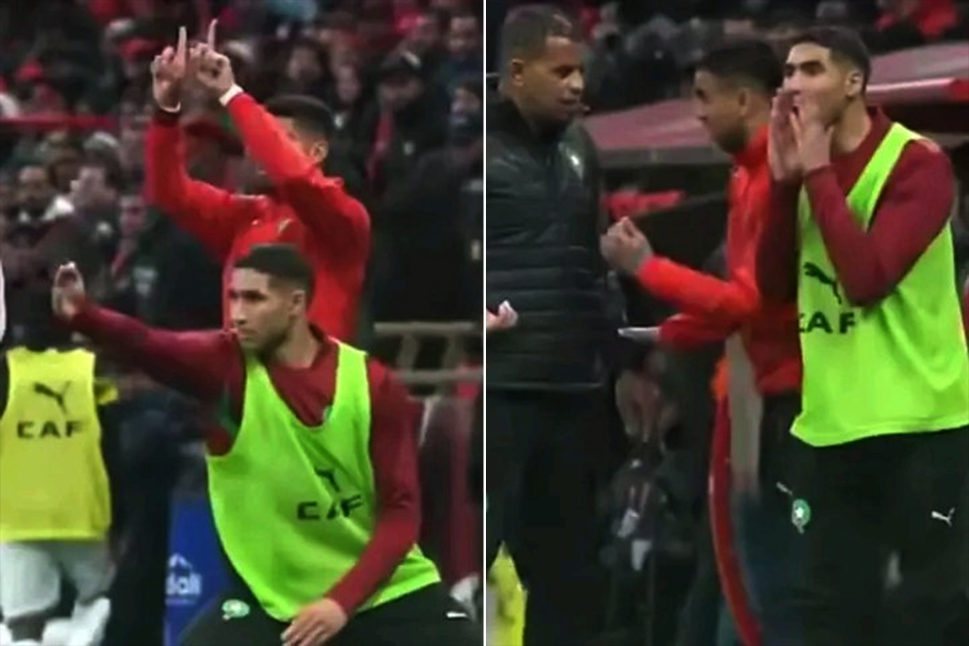 حكيمي يلفت الأنظار بتوجيهاته لزملائه بدلا من المدرب في مباراة المغرب أمام مالي