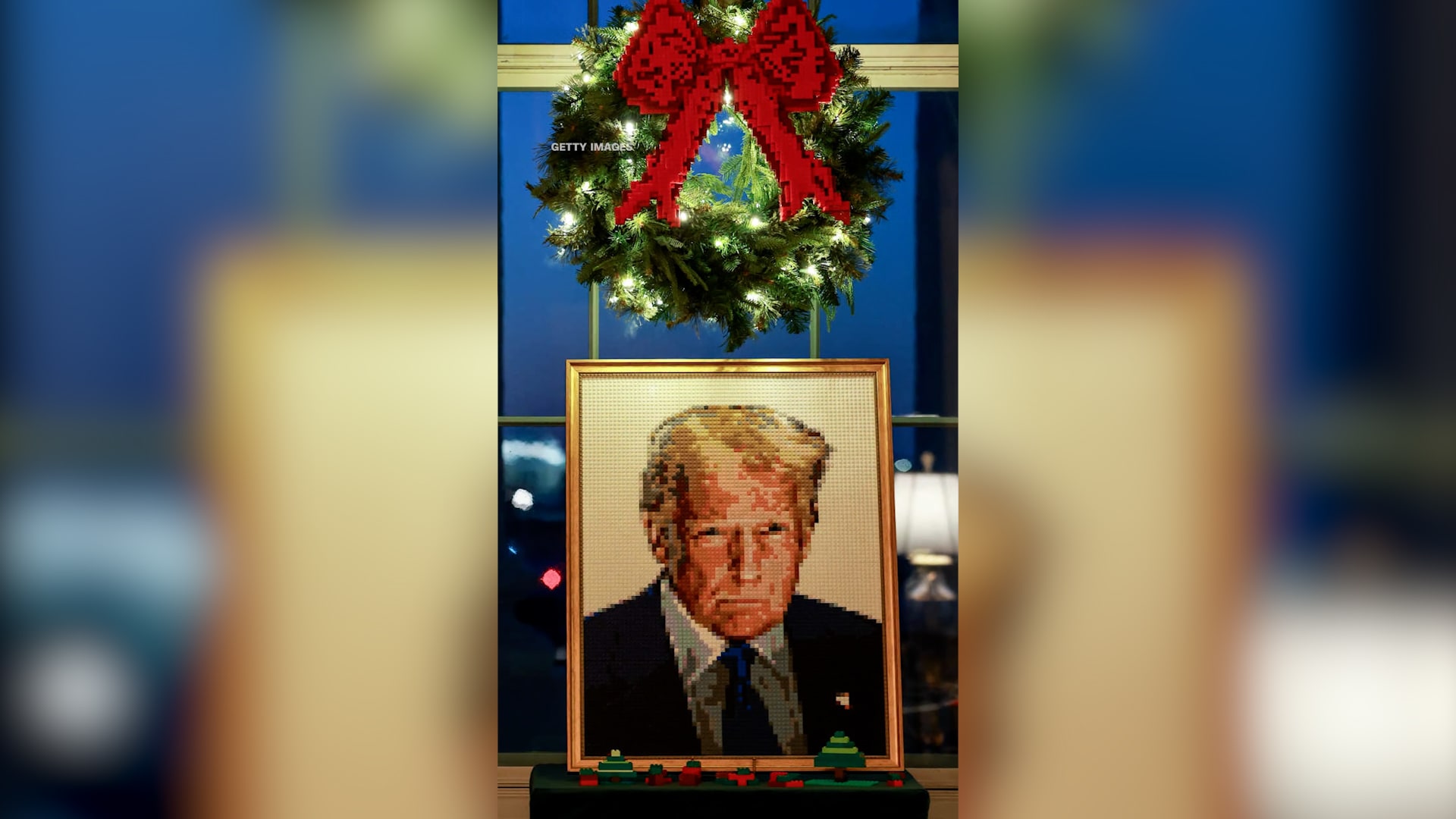 أحجية ليغو لوجه ترامب.. شاهد أغرب تفاصيل زينة البيت الأبيض لعيد الميلاد