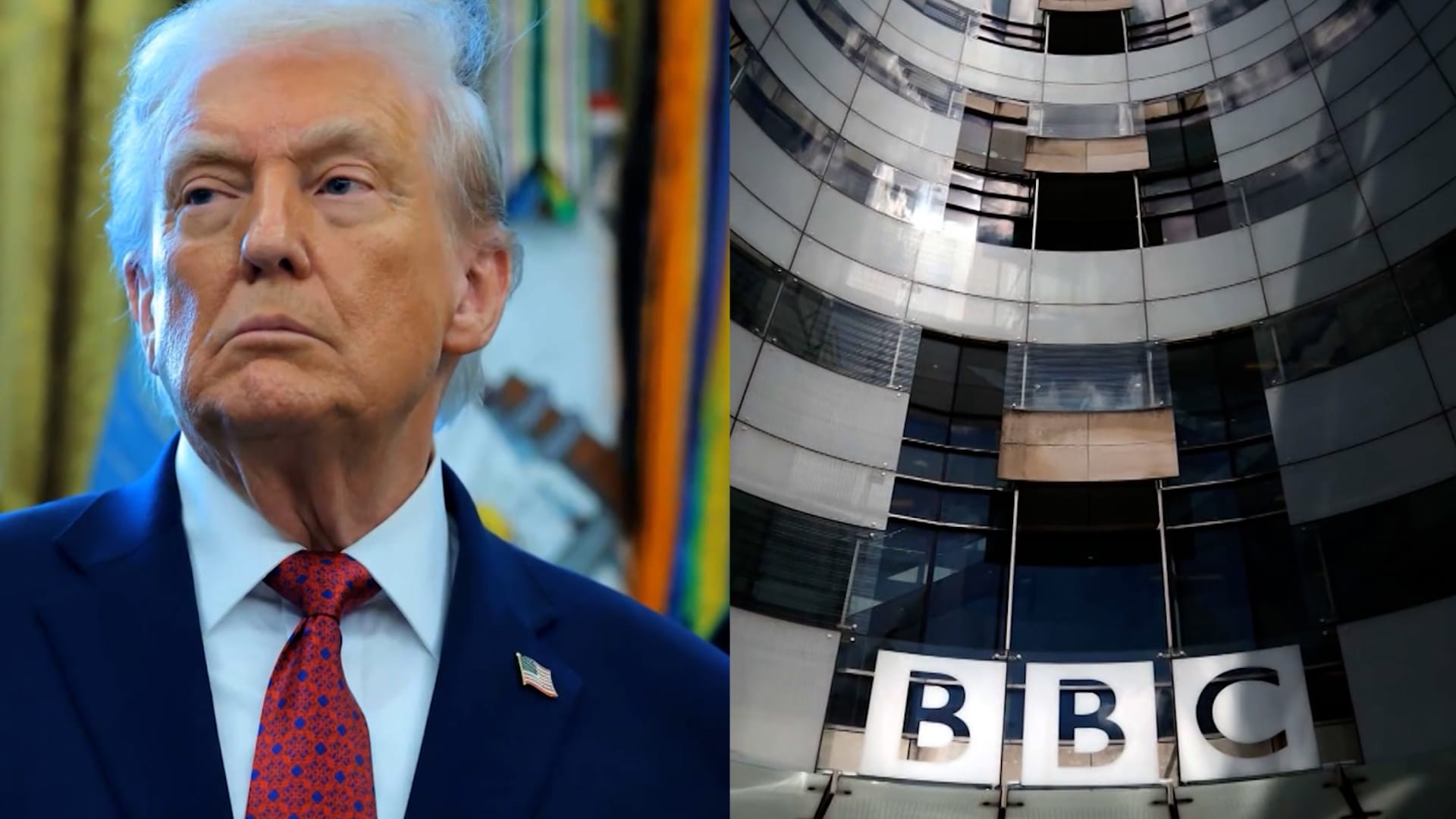 ترامب يقاضي BBC لتعويضه بمليارات الدولارات بدعوى "التشهير"