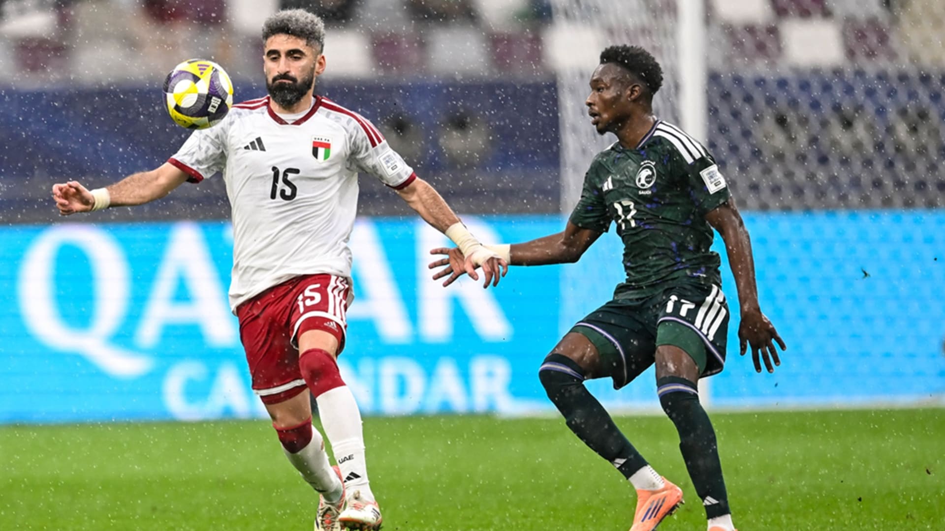 إلغاء مباراة السعودية والإمارات في كأس العرب بسبب الأحوال الجوية