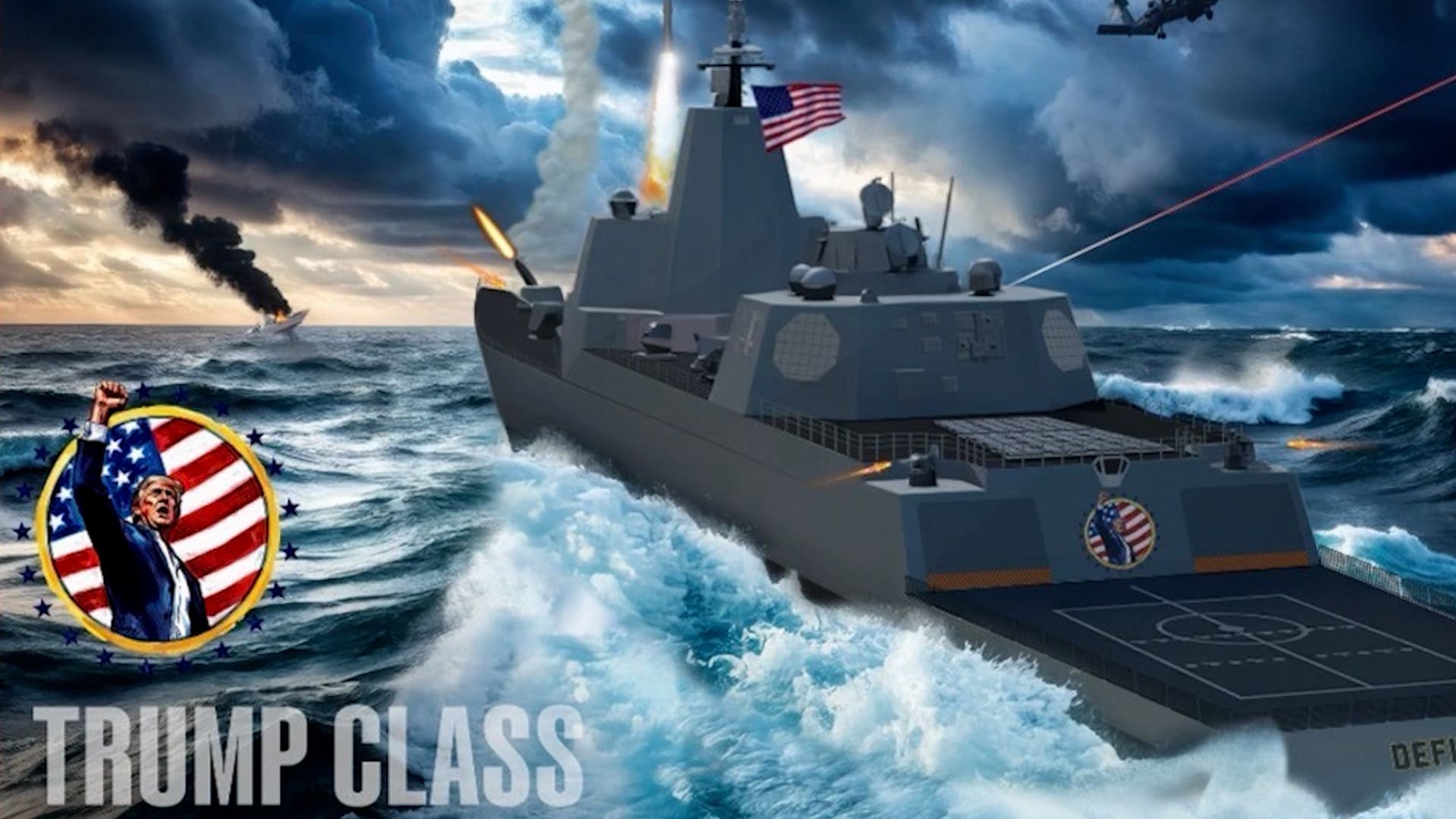 تحمل اسمه وسيشارك في تصميمها.. ترامب يعلن خططًا لـ"أسطول ذهبي" من السفن الحربية