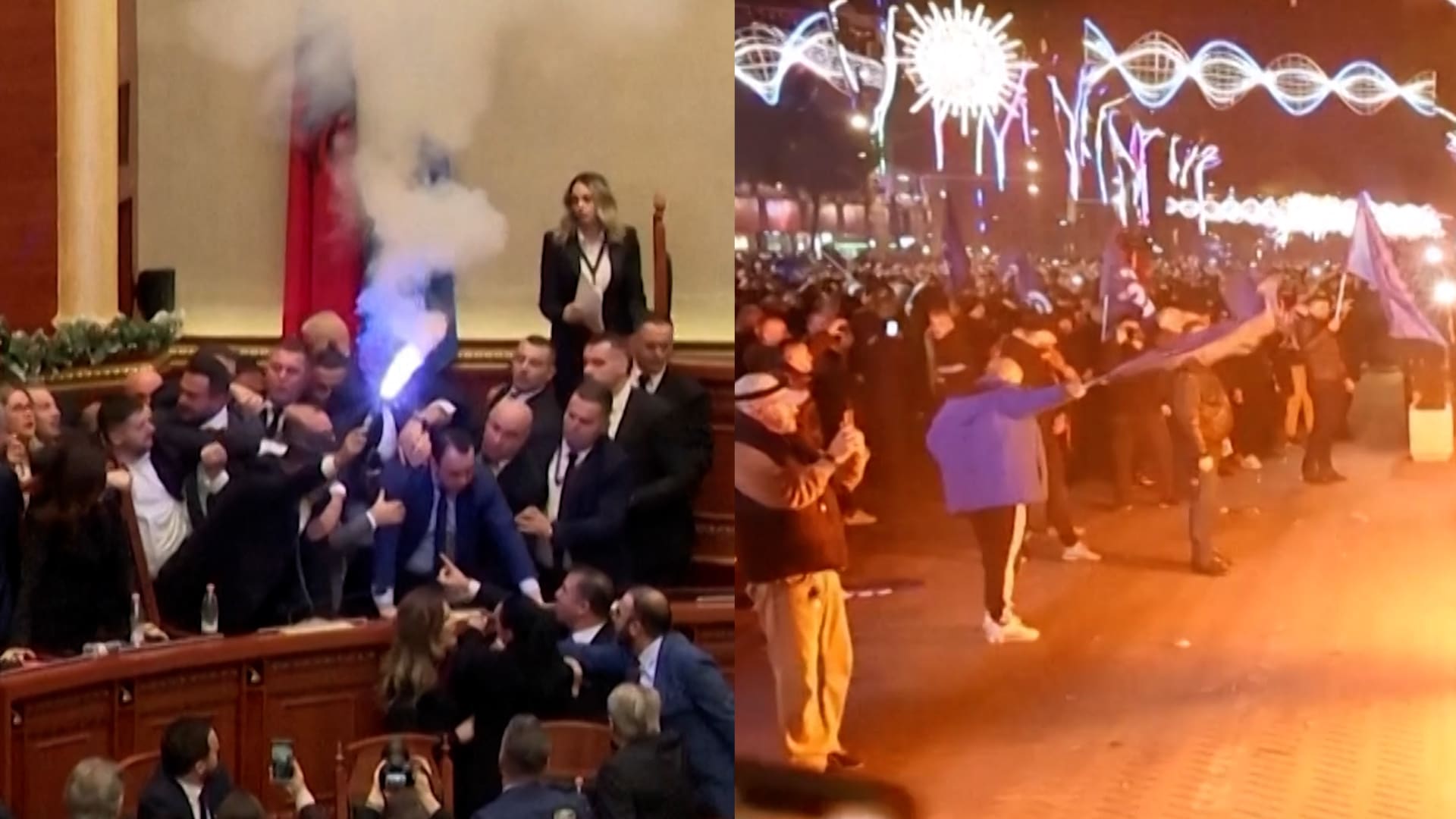 فوضى بالبرلمان وزجاجات حارقة على مباني الحكومة.. لماذا تشهد ألبانيا احتجاجات؟