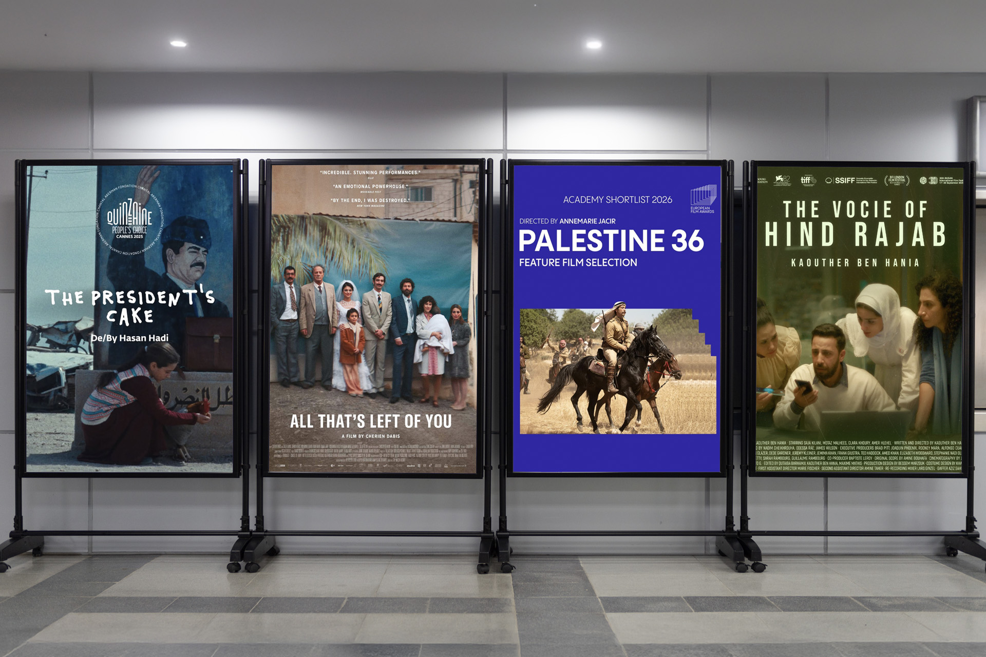 ترشيح 4 أفلام عربية للمنافسة على جوائز الأوسكار