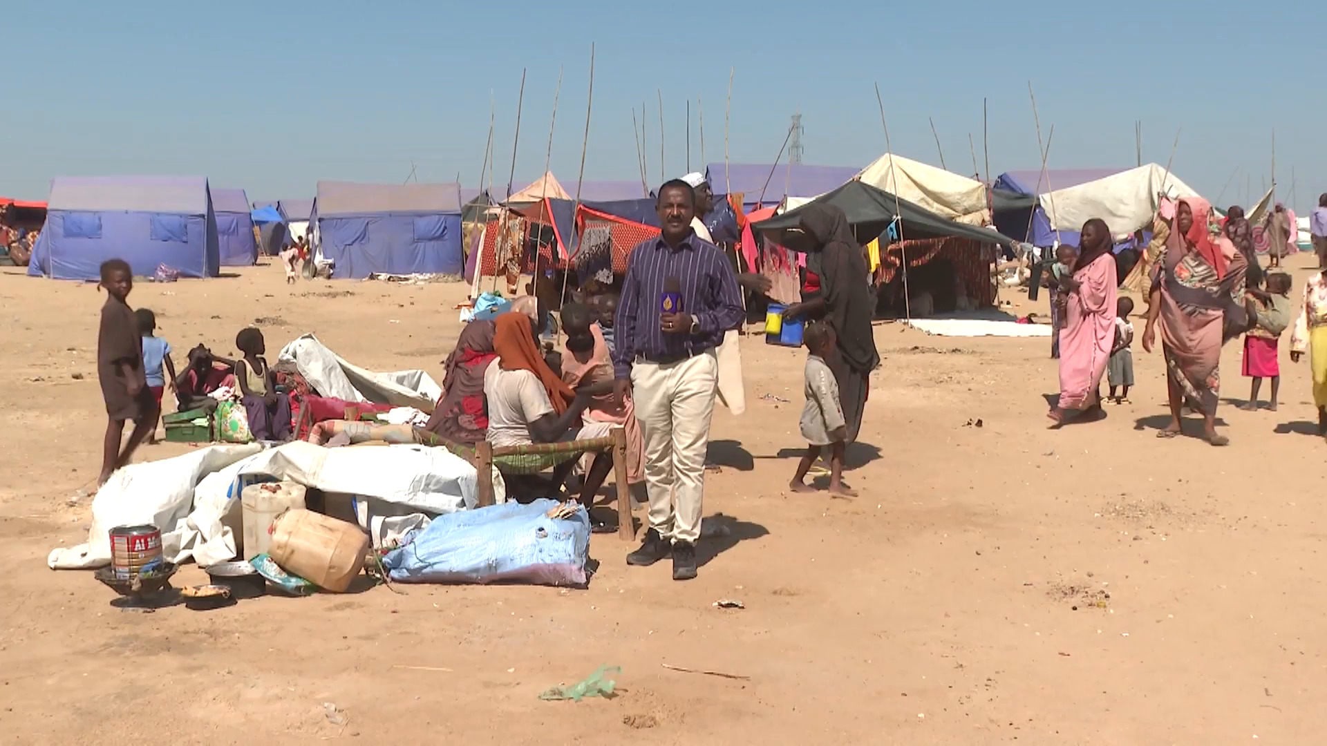 تدفق آلاف اللاجئين إلى مدينة كوستي بولاية النيل الأبيض في السودان