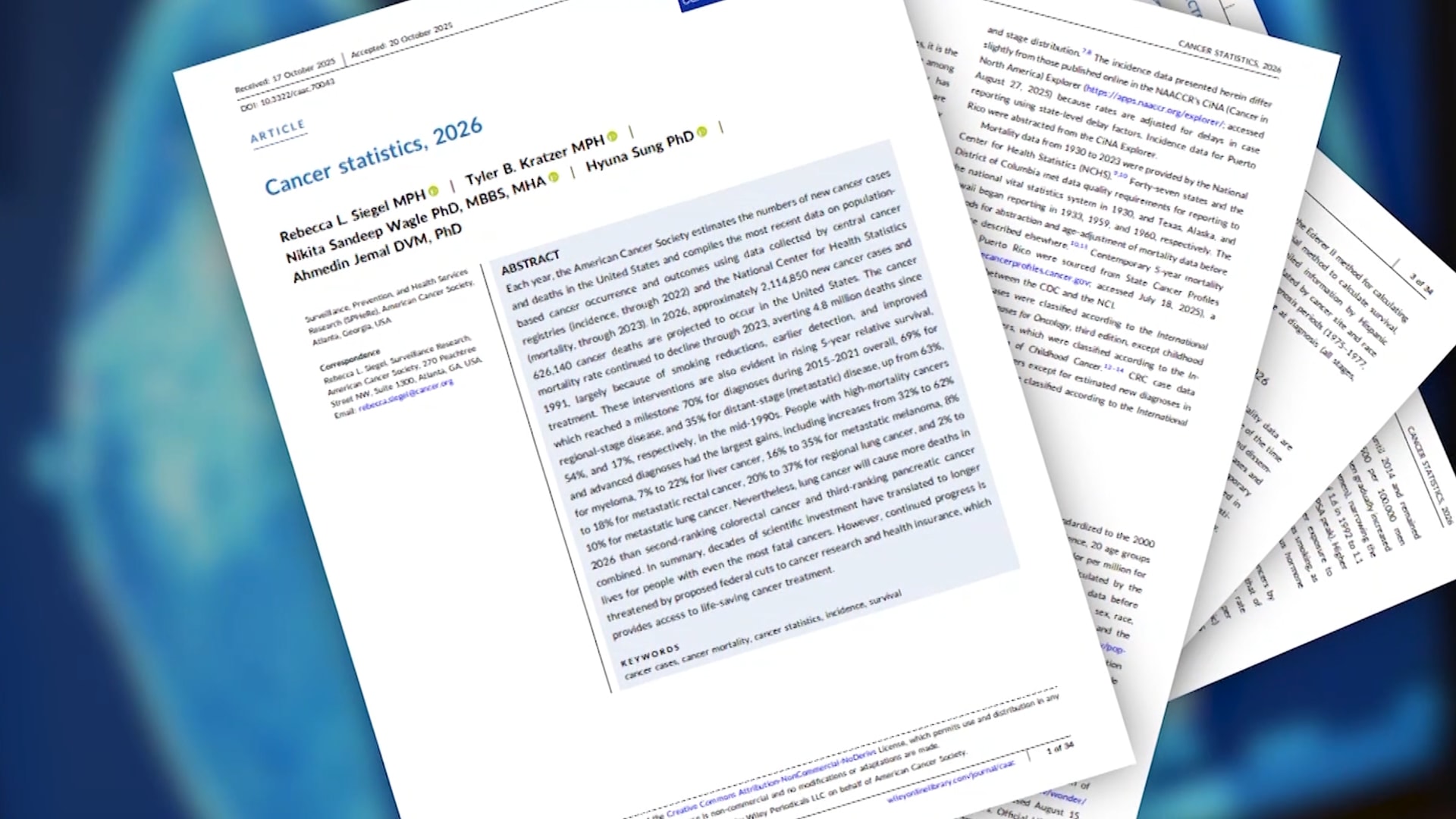 في أمريكا.. صدر تقرير السرطان للعام 2026.. فما أبرز نتائجه؟
