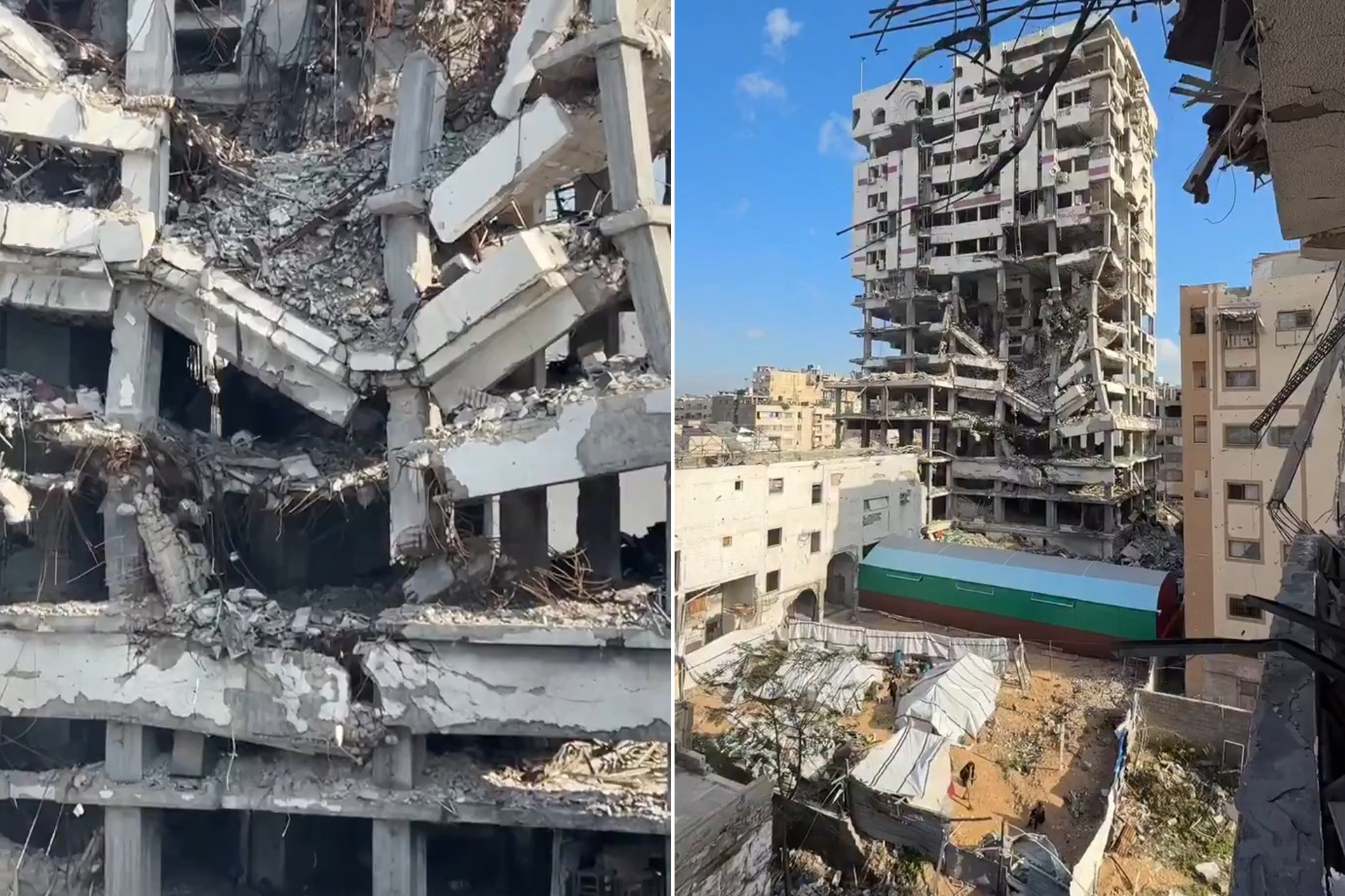 المباني المدمرة قنابل موقوتة فوق رؤوس الغزيين