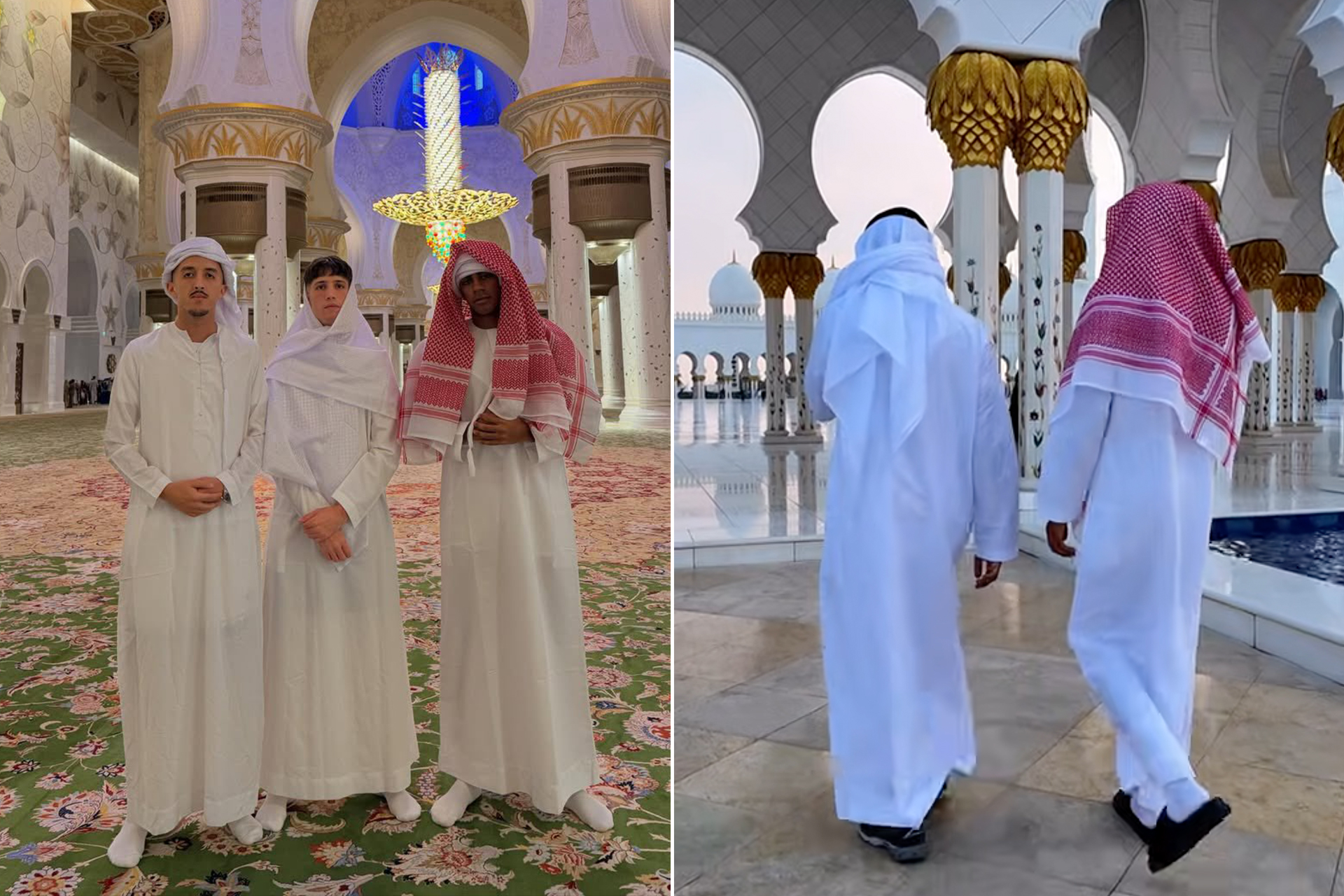 لامين جمال: زيارة المساجد تمنحني شعورا بالسلام والطمأنينة