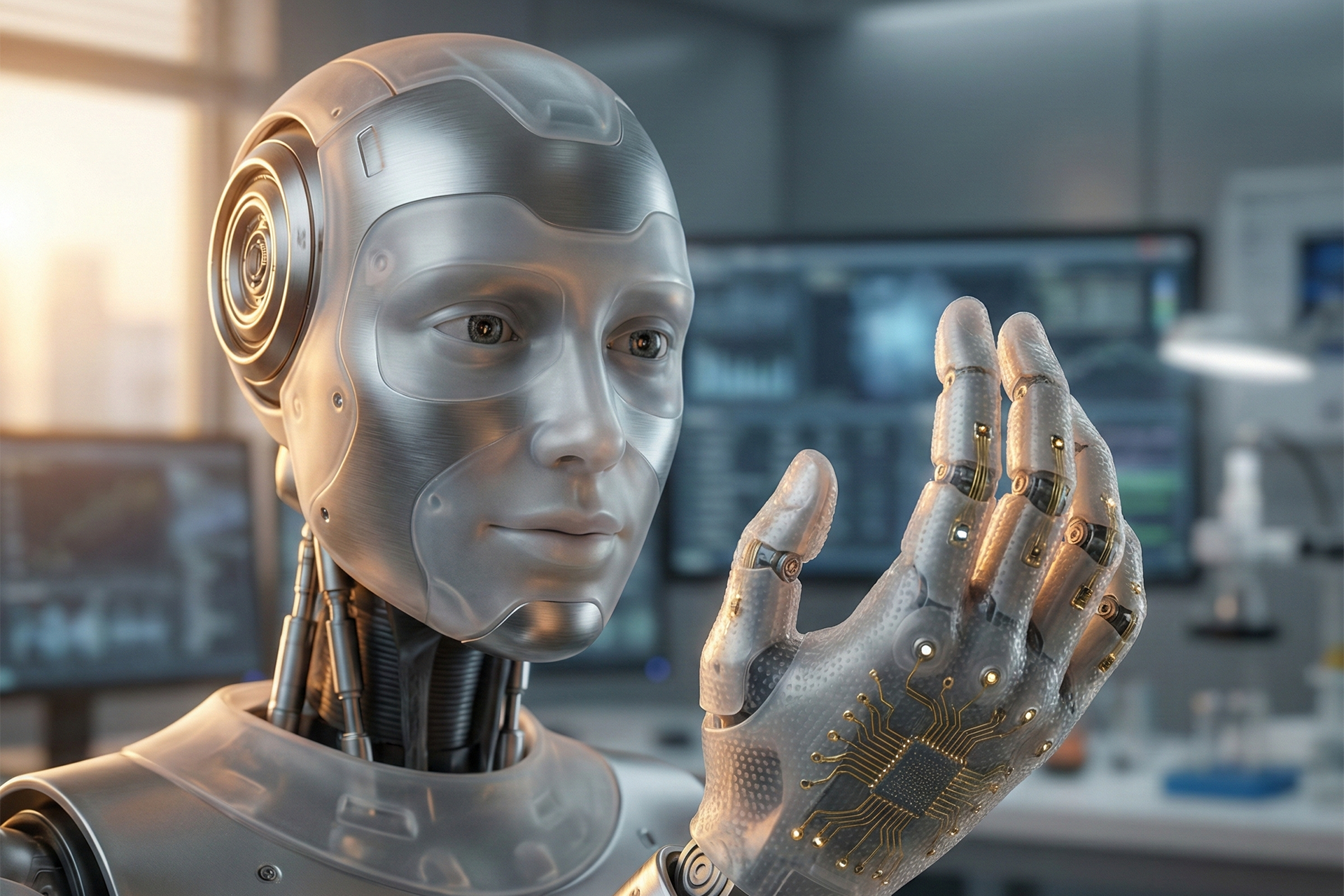 علماء يبتكرون جلدا إلكترونيا يمنح الروبوتات "حاسة لمس" بشرية