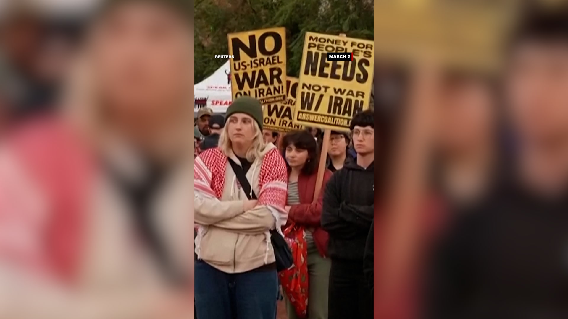 احتجاجات في مختلف أنحاء أمريكا ضد الحرب على إيران