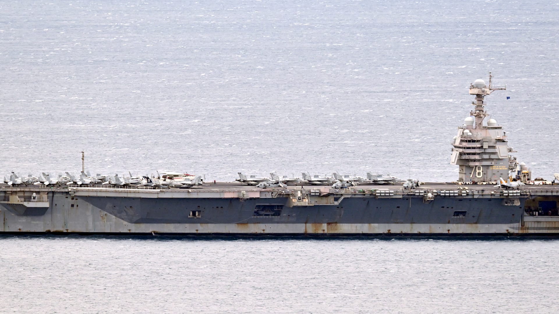 بالصور.. حاملة الطائرات الأمريكية "جيرالد فورد" تصل كرواتيا بعد انتهاء الصيانة