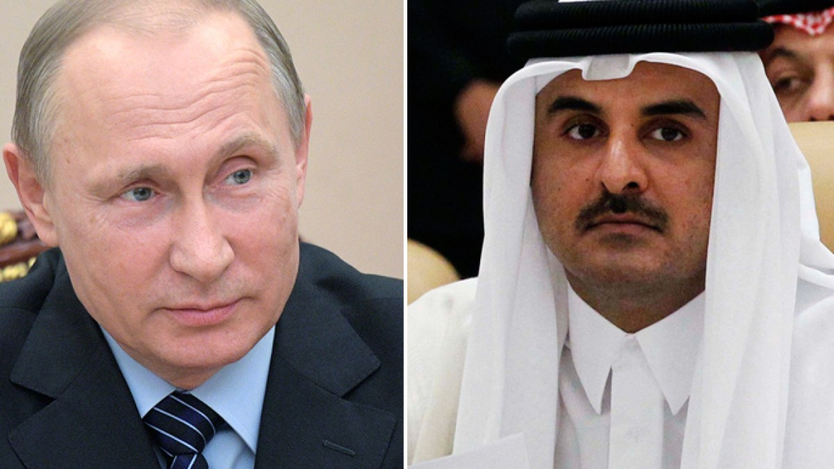 أمير قطر يتلقى اتصالا من بوتين لبحث المستجدات الأمنية بالمنطقة