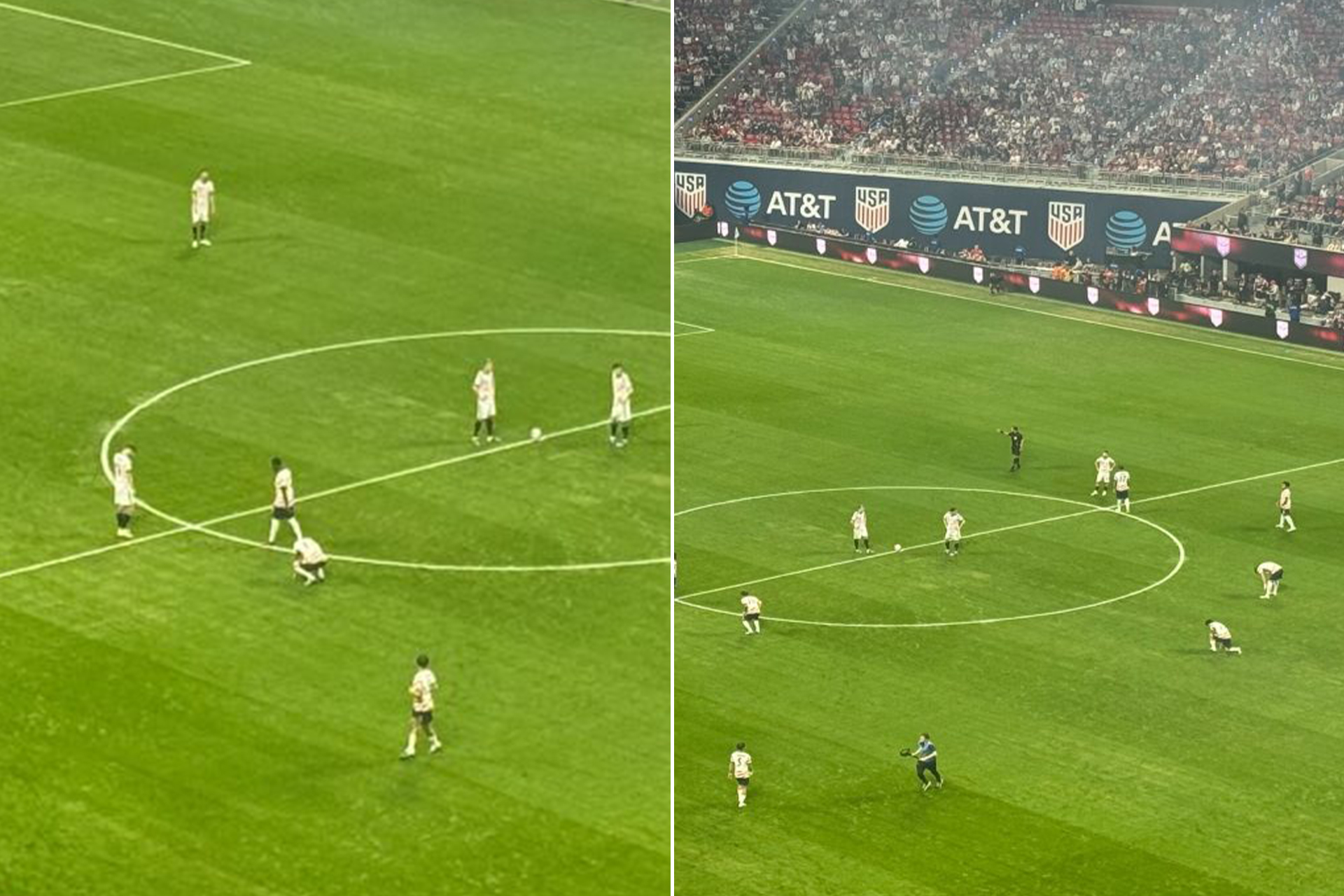 فوضى الألوان تشوه ودية أمريكا وبلجيكا وتربك الجماهير واللاعبين