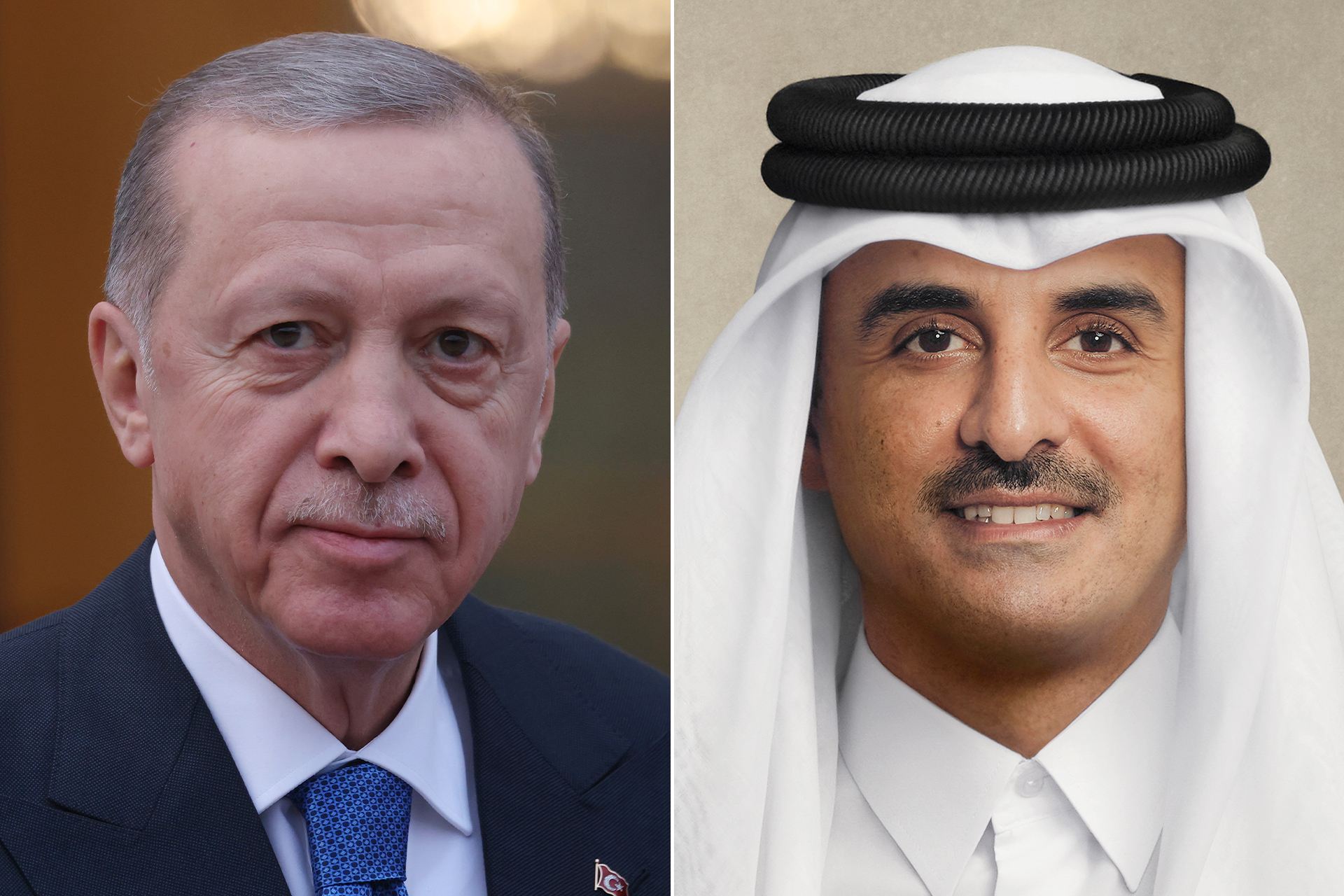 أمير قطر والرئيس التركي يبحثان مستجدات الأوضاع بالمنطقة