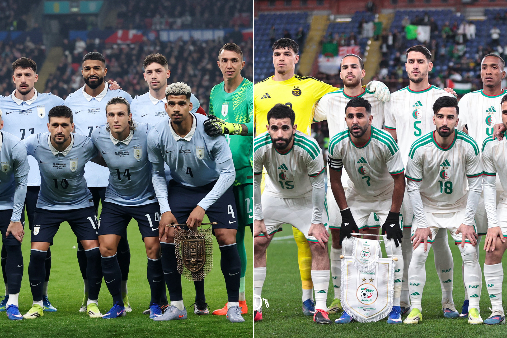 مباراة الجزائر ضد أوروغواي الودية.. الموعد والقنوات الناقلة والتشكيلتان المتوقعتان