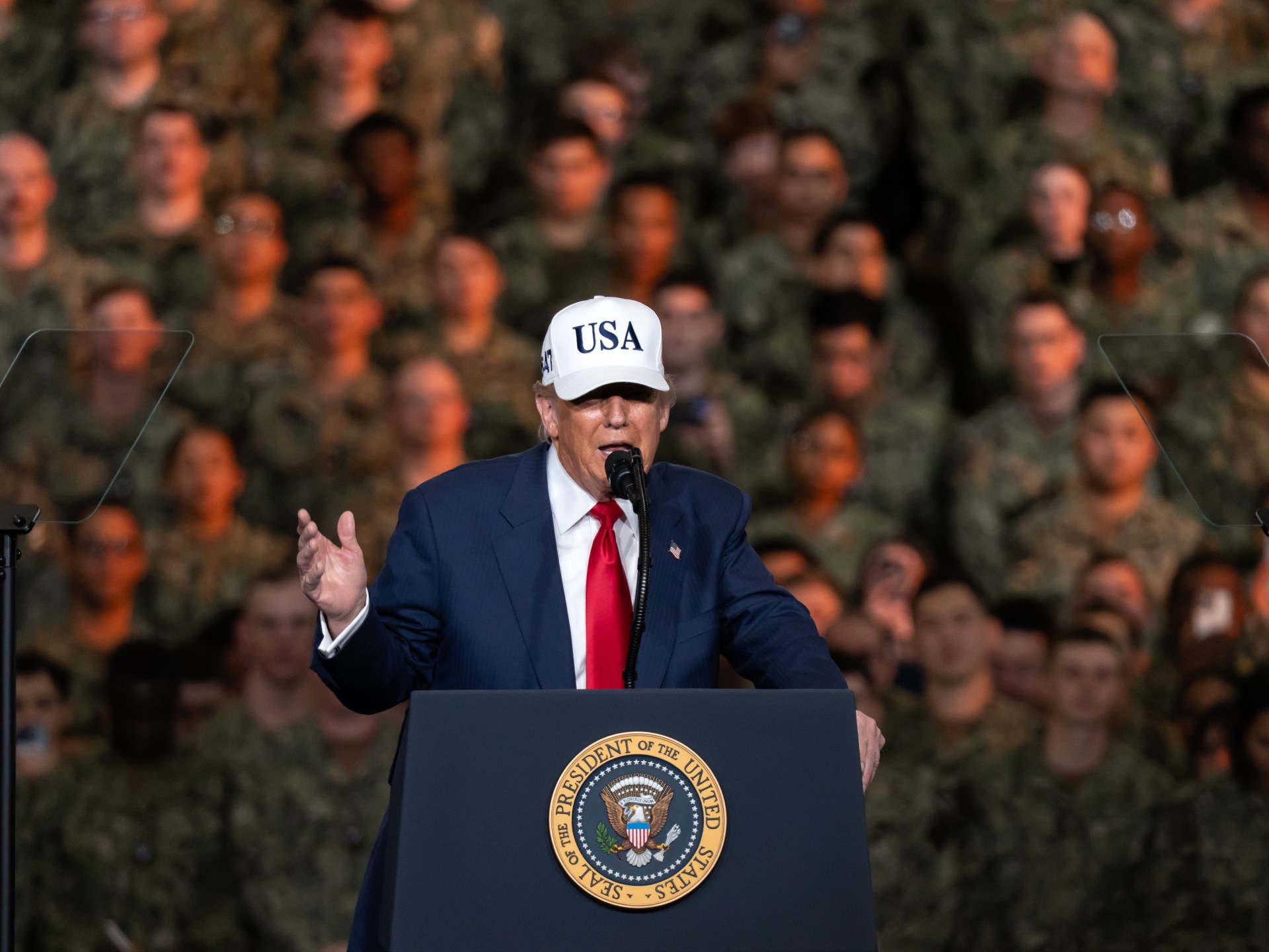 ترمب: أسلحتنا تضمن لنا خوض حروب ناجحة إلى الأبد